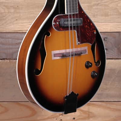 Ibanez M510E Electronic A-Style Mandolin Brown Sunburst High Gloss image 2