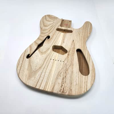 Brio 2 piece Roasted Swamp Ash Body "Thinline" T-Style - Unfinished image 1
