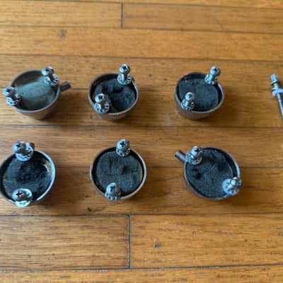 6 pack Vintage DW / Camco Collectors Turrent 80's 90' Style drum lugs image 4