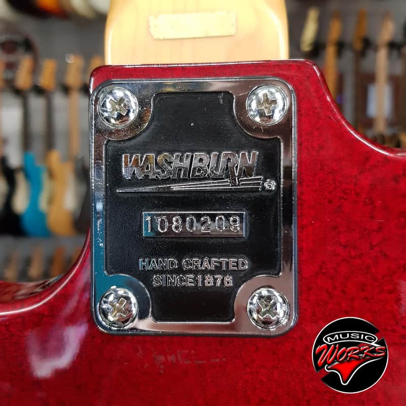 Washburn Kc20 V Super Strat Red Dimarzio Dp 151 Paf | Reverb