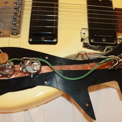 Mosrite Ventures Mark V Guitar 1966 White image 12