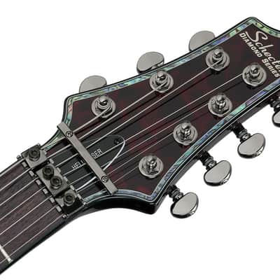 Schecter Hellraiser C-7 FR S Left Hand Electric Guitar - Black Cherry (1833) image 8
