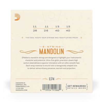 Immagine D'Addario Phosphor Bronze Mandolin Strings 11-40 - 2