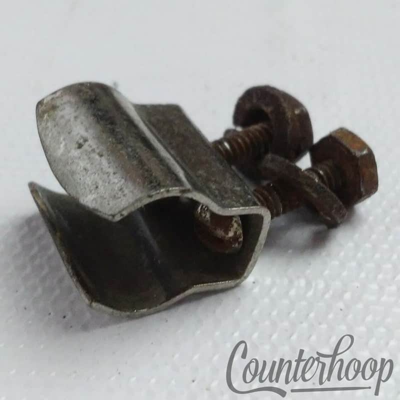 *Gretsch Drum Key Mount Holder Nickel Vintage 40s Round Badge RB Broadkaster USA image 1