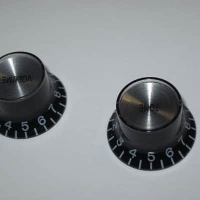 new open package (with packaging)  A+ genuine Gibson knobs: 1 VOLUME & 1 TONE PRMK-010, Top Hat with Silver Reflector (other 2 knobs NOT included) PRMK010 image 15
