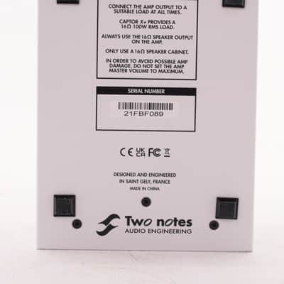 Two Notes Torpedo Captor X 8ohm Stereo Reactive Load Box / Attenuator 2020 - White image 6