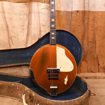 Harmony Electro Electric Tenor Banjo 1954 Copper image 1