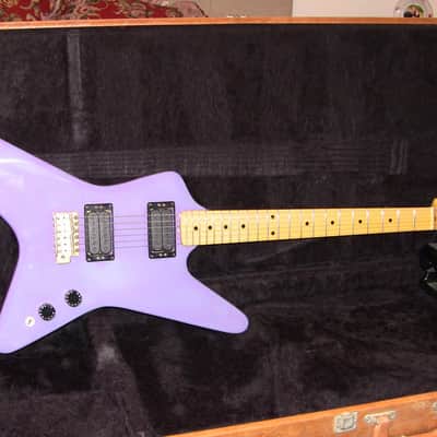 1981-1982 Kramer Voyager Strat Head Megla Purple with OHSC image 1