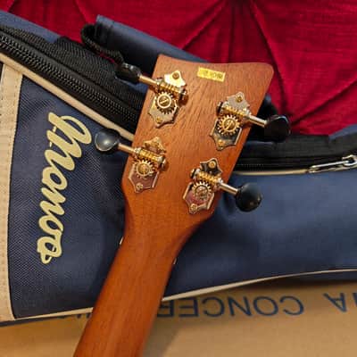 Gewa Manoa M-CO-E Concert Ukulele w/ Preamp, Tuner, Blue Gig Bag & Professional Setup - NEW image 5