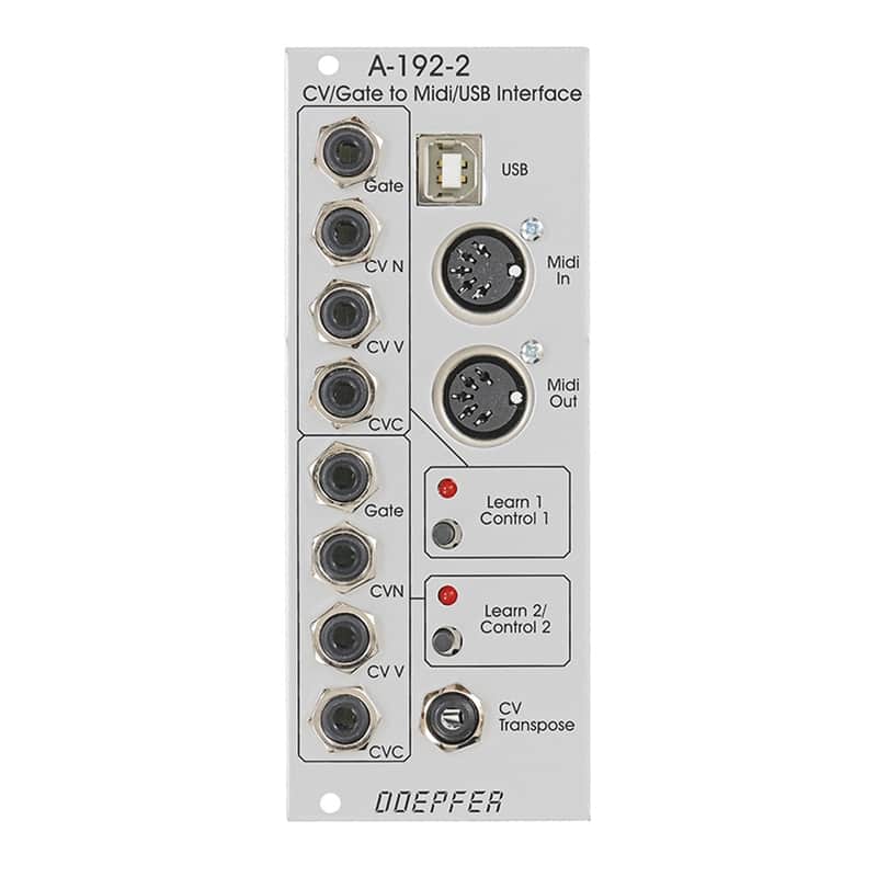 Doepfer A-192-2 Eurorack Dual CV/Gate to Midi/USB Interface Module image 1