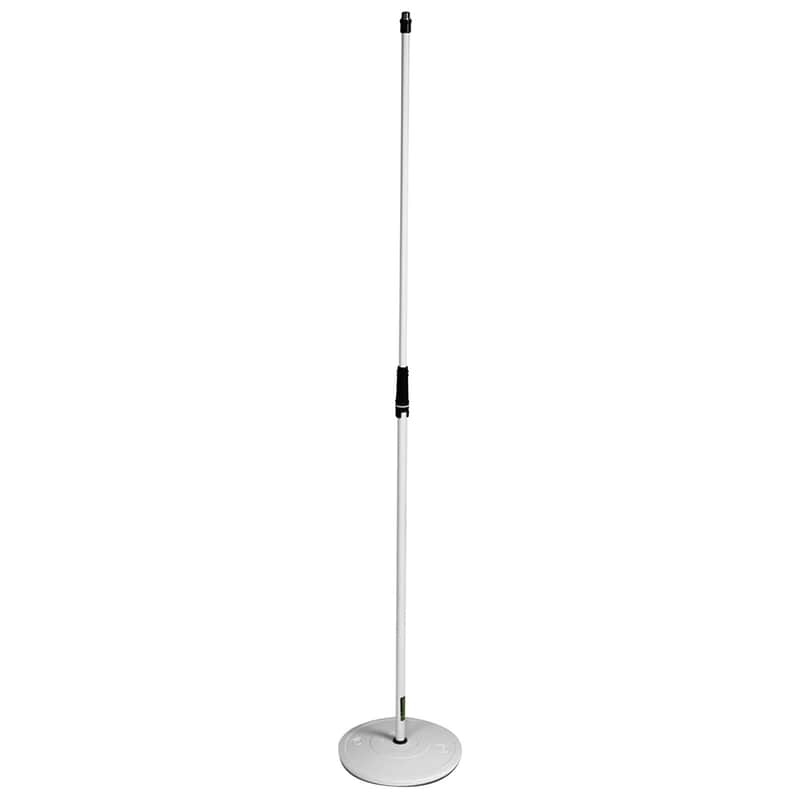 Gravity GMS23W DJ Pro Audio Microphone Stand with Round Base in White image 1