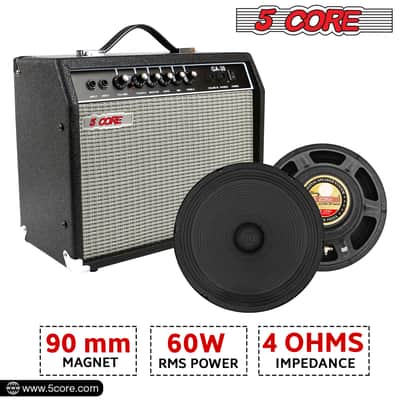 5 Core 10 inch Guitar Speaker 60W RMS 8 Ohm 13Oz Magnet Replacement Driver for Guitars Amplifier image 2