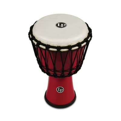 Latin Percussion LP1607RD World 7" Rope Circle Djembe, Red image 3