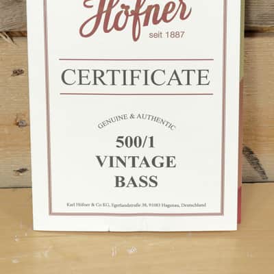 Hofner Left-Handed 500/1 Vintage Violin Bass w/ Case image 9