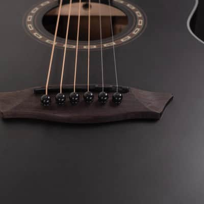 Washburn Apprentice G Mini 5 Acoustic Guitar - Black Matte image 7