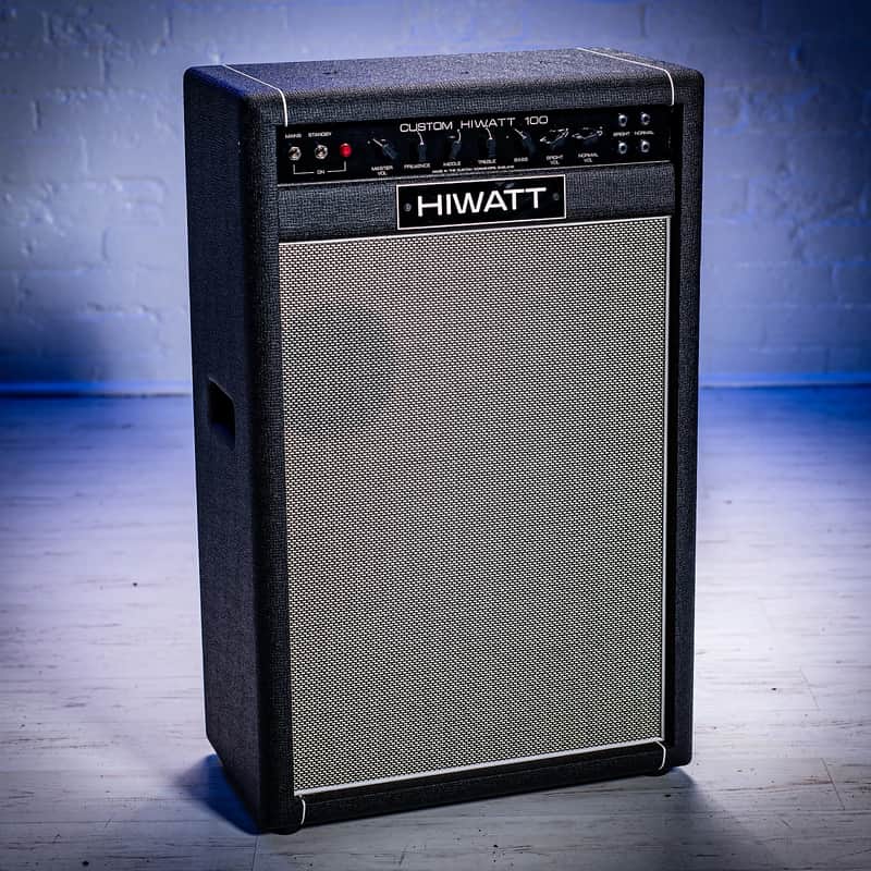 Hiwatt Custom 100 2x12 Vertical Combo ex Noel Gallagher OASIS 2000s - Black image 1