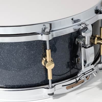 Canopus 'The Maple' 8ply Snare Drum 14x5.5 *VIDEO* Black Sparkle image 4