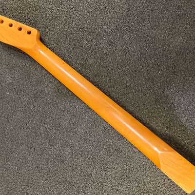 Roasted Maple Guitar neck, fits tele,  9.5 radius Rosewood , Bone nut, Nitro Finish, 22 fret image 3