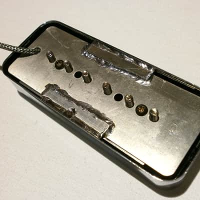 FOIL P90 Soap Bar Pickup SET Bridge and Neck Gold Chrome Electric Custom Guitar by Q pickups image 6
