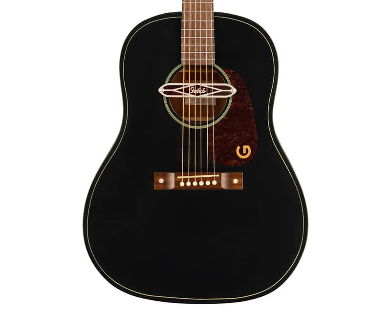 Gretsch Deltoluxe Dreadnought A/E Guitar - Black Top image 1