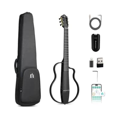 Natasha NBSG Nylon Black Traveler guitar image 3