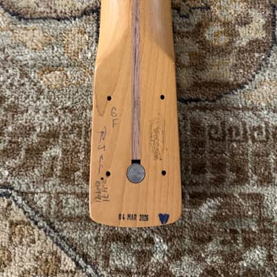 Fender Roasted Maple Jazz Bass® Neck, 20 Medium Jumbo Frets, 9.5", Maple, C Shape image 4