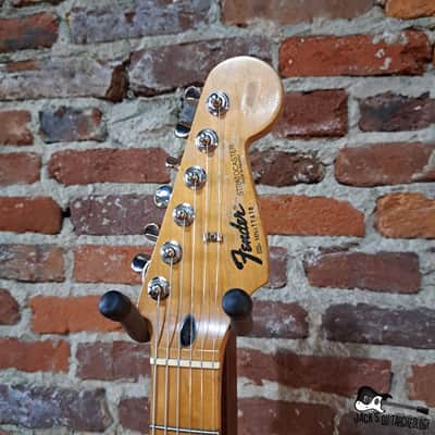 JACK'd: Fender Stratocaster *MIM Factory Fire* w/ Refinish & Upgrades (1994 - Bullitt Green Relic) image 4