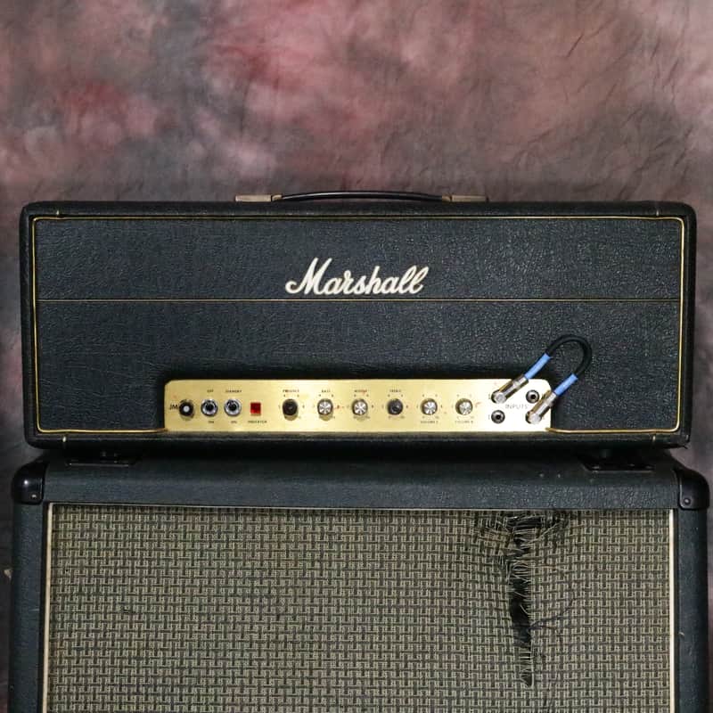 Marshall JMP 1959 MK II Super Lead 2-Channel 100-Watt Guitar Amp Head 1975 - 1981 Black image 1