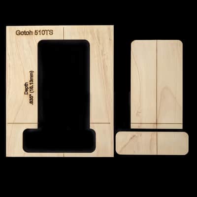 Gotoh 510TS 2 point S-Style 2 piece Bridge Routing Template set image 2