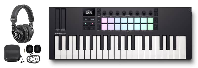 Novation LAUNCHKEY MINI 37 MK4 37-key Ableton Keyboard Controller+Headphones image 1