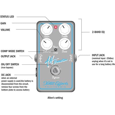 Xotic AH-Booster Overdrive Pedal image 2