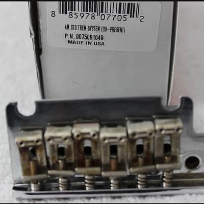 Fender American Standard USA Aged/Relic Modern 2-point Chrome Stratocaster Tremolo Bridge Assembly 007-5091-049 image 3