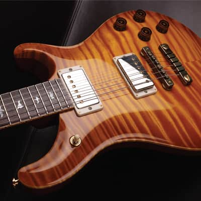 PRS RARE Private Stock [One of The Very 1st 594s | 1 of Only 26 From The First Run!] Guitar Of The Month "February" McCarty 594 in Vintage McCarty Smoked Burst w/Bronze Aluminium Two-Piece Bridge, Flame Mahogany Neck and MOP with Paua Outline Bird Inlays image 19
