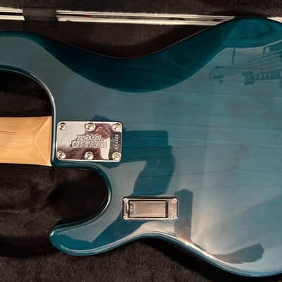Ernie Ball Music Man Stingray 5 H 2009 - Translucent Teal image 5
