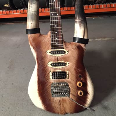Custom Built Steerhorn Deerskin Warmoth Guitar disowned by Jeff Tweedy image 2