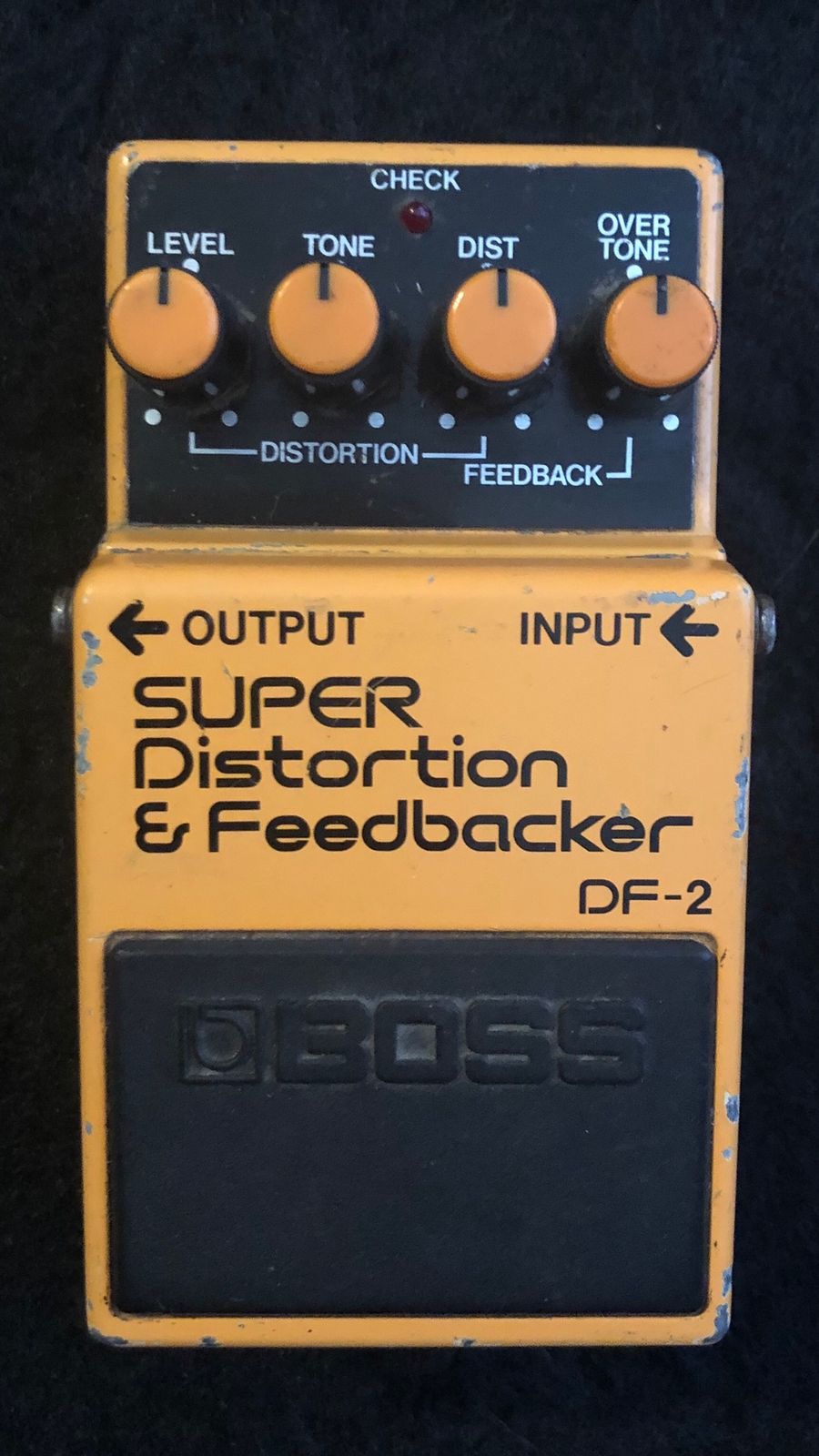 ギター BOSS SUPER Feedbacker & Distortion DF-2 Boss DF-2 Super Feedbacker & Distortion Guitar Pedal Made in Japan
