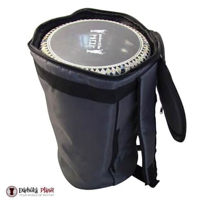ZAZA - Professional Colorful Doumbek/Darbuka ClassicSize - Bag Carry Case - Premium Nylon Fabric Gig-bag - Gray image 4