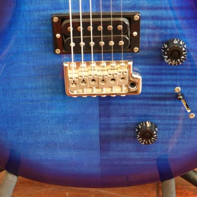 PRS SE Custom 24 w/ Bird Inlays - Blue Flame Top image 3