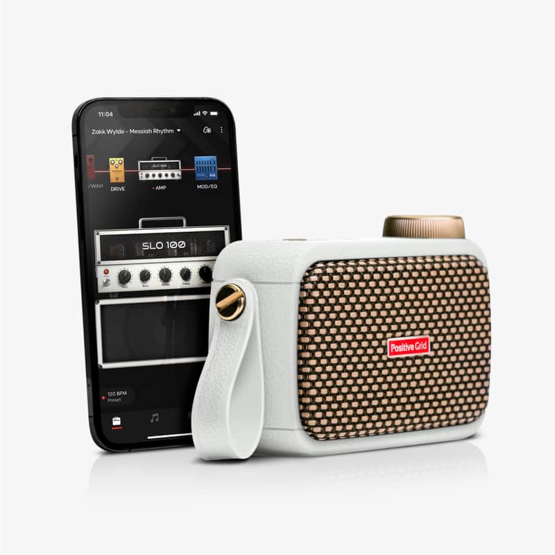Positive Grid Spark GO Pearl - Portable Smart Guitar Amp & Bluetooth Speaker image 1