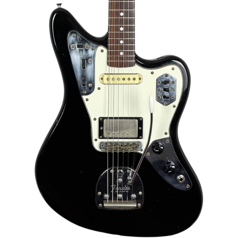 Fender Japan 66 Reissue Jaguar 1997-2000 - Black image 1