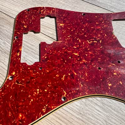 58 10 hole fender precision tortoise pickguard USA 57 50's RI image 3