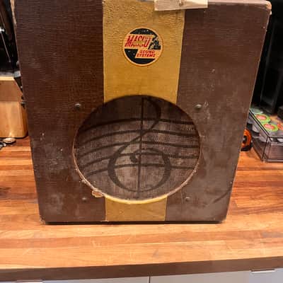 Masco MAP-15 15-Watt 1x12" Guitar and Harp Combo 1940s - Brown image 2