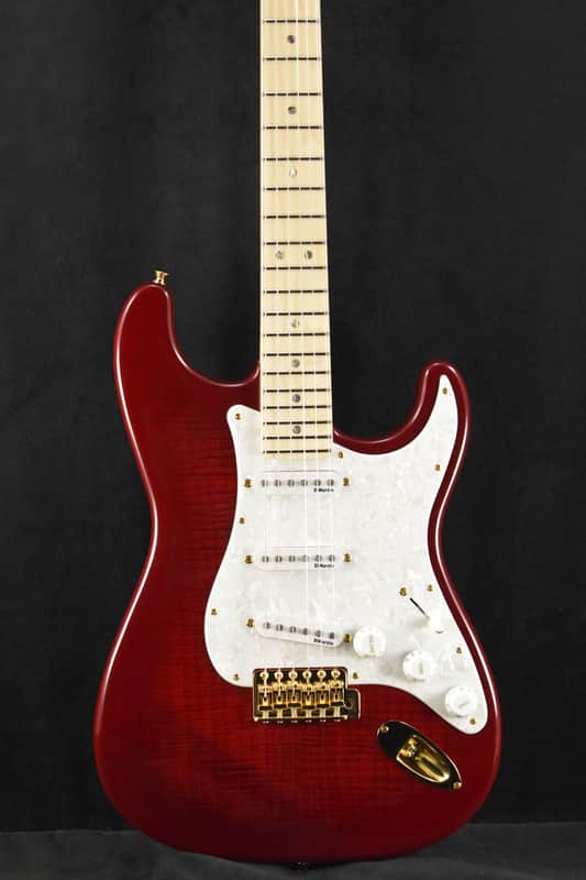 Mint Fender Richie Kotzen Stratocaster Transparent Red Burst Maple Fingerboard