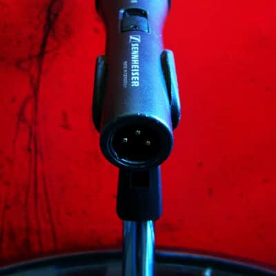 Vintage 1990's Sennheiser E815S dynamic cardioid microphone Low Z w mic clip image 5