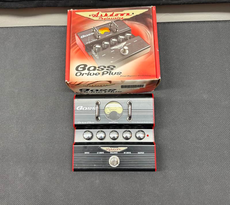 Ashdown Drive Plus Bass Distortion Pedal 2010s - Black image 1