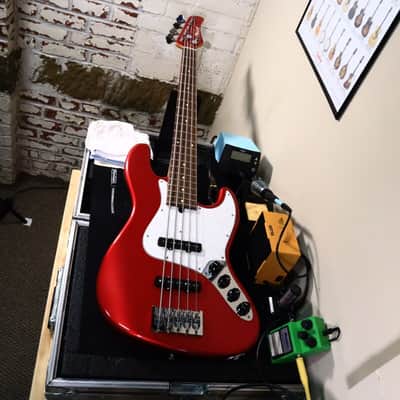 Mike Lull USA V5 5 String Bass Guitar Red 8lbs 13oz image 16