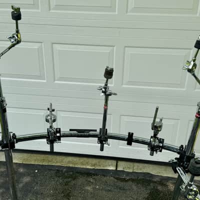 Gibraltar 2 sided Curved Drum Rack with Boom Arms Tom Arms Memory Locks image 8