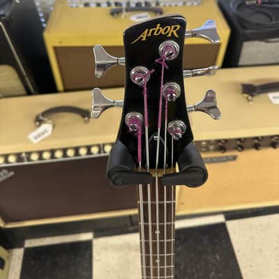 Arbor 5 string bass Red Jazz style image 7
