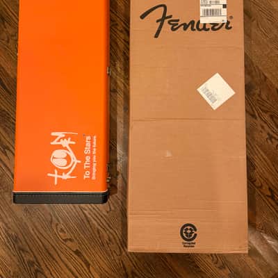 Fender To The Stars Limited Edition Tom Delonge "Padre" Stratocaster 2025 - Brown w/ Orange Competition Stripe image 9