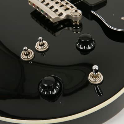 VOX Series SSC-55 Black Single Cutaway Mahogany Maple Top Electric Guitar image 10